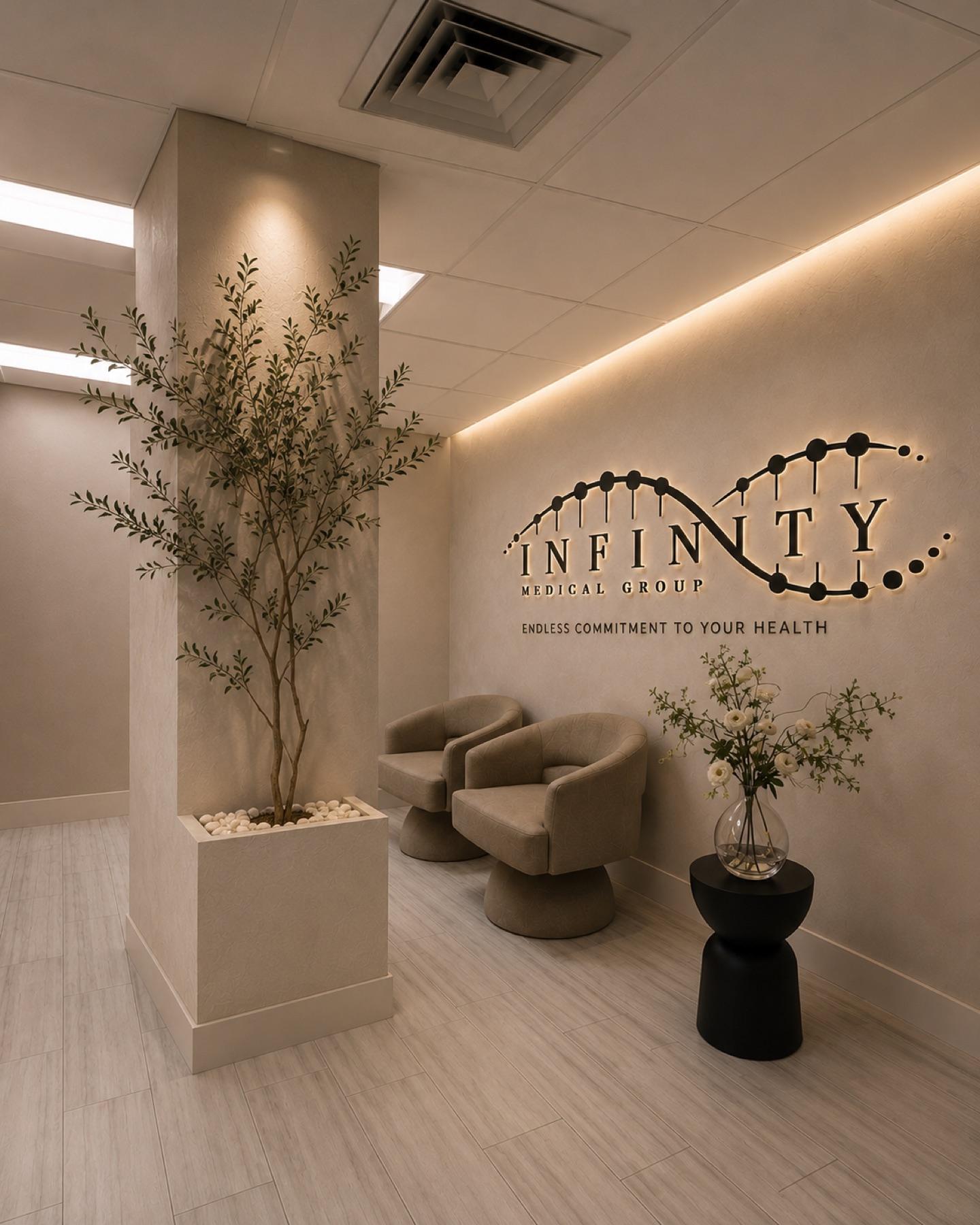 Gold decorative wall installation